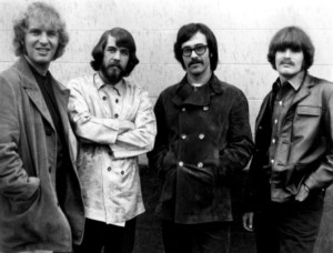Tom Fogerty with his rock band, Creedence Clearwater Revival.