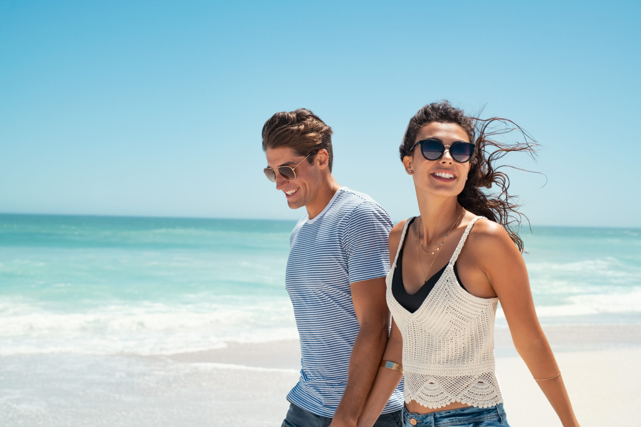 couple on beach