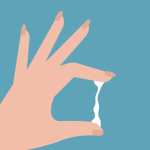 Stretchy and egg-white-like 
